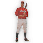 Custom Photo Shaped Pillow — Personalized Full-Body Baseball Player Pillow