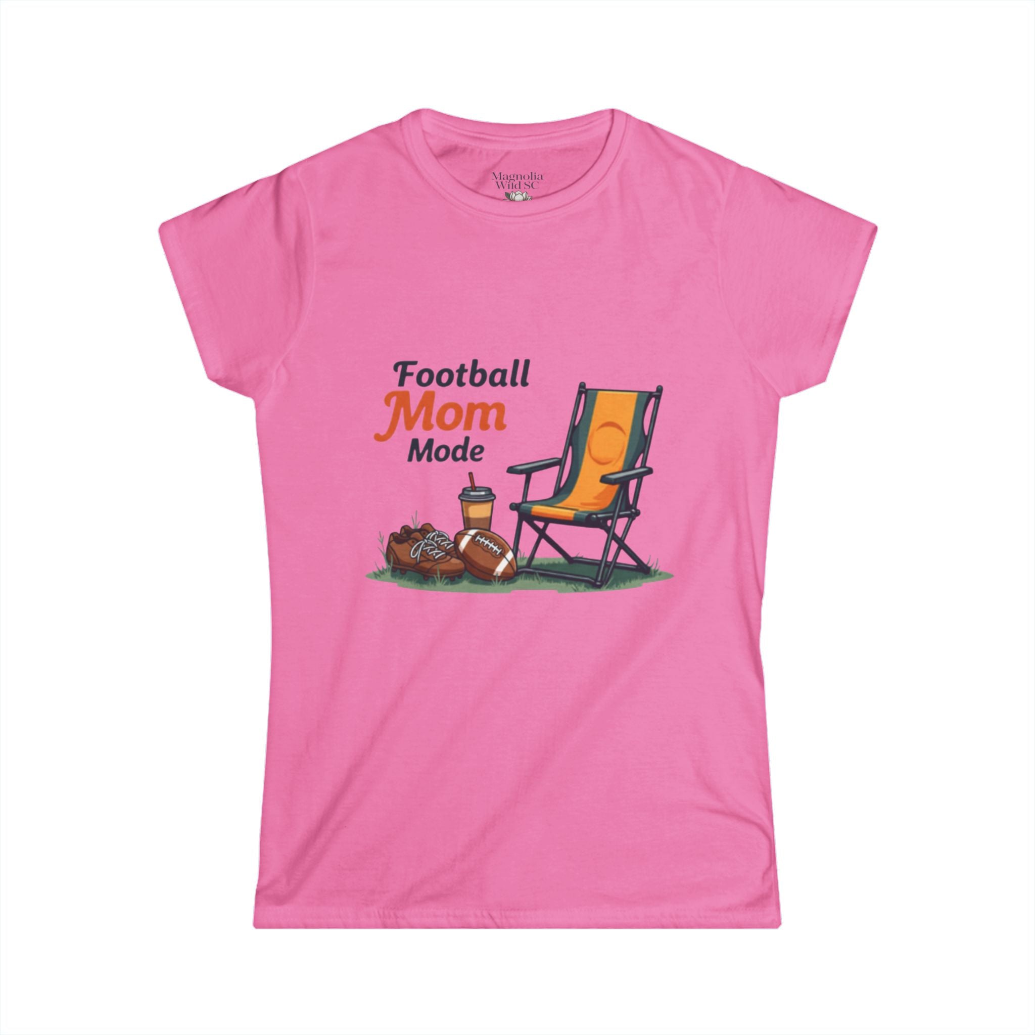 Football Mom Mode Tee - Magnolia Wild SC