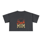 Track Mom Cheetah Print Women's Crop Tee - Magnolia Wild SC