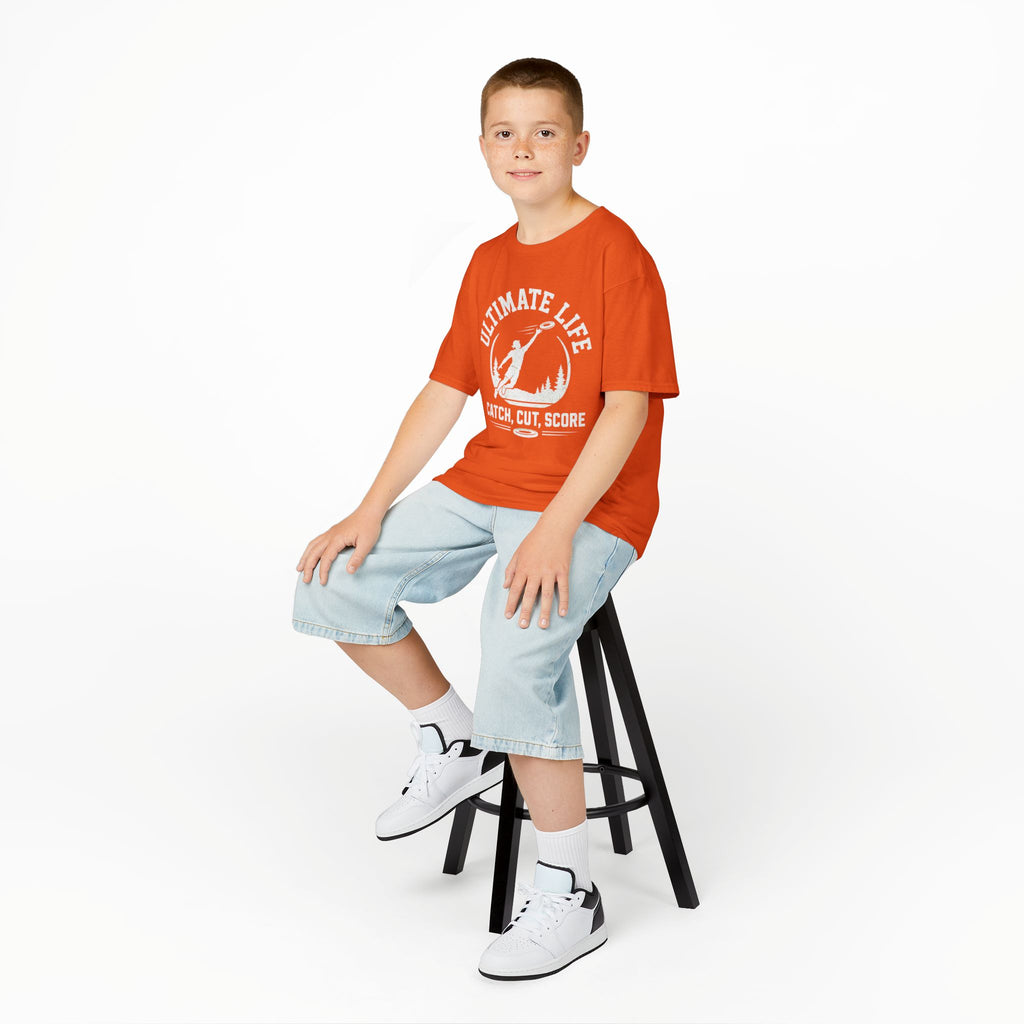 Ultimate Life Kids Tee — “Catch, Cut, Score” Ultimate Frisbee Youth Shirt - Magnolia Wild SC