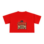 Hockey Mom Cheetah Print Women's Crop Tee - Magnolia Wild SC