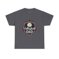 Retro Badge Style: The Vintage Volleyball Dad Shield Tee