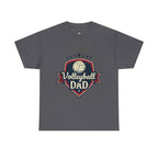 Retro Badge Style: The Vintage Volleyball Dad Shield Tee