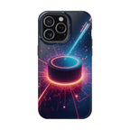 Neon Laser Hockey Puck Impact-Resistant Phone Case - Magnolia Wild SC