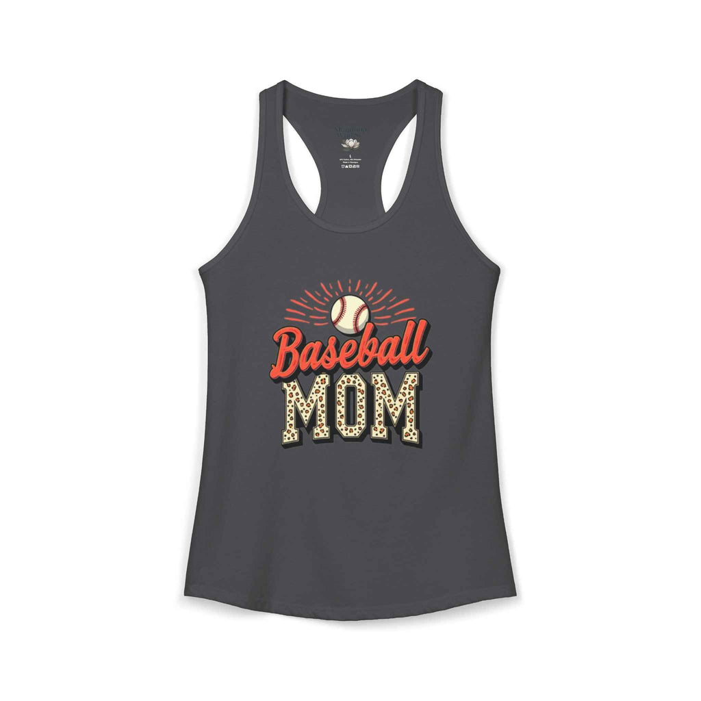 Baseball Mom Racerback Tank – Personalized Name & Number Option