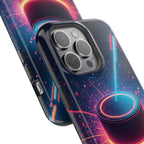 Neon Laser Hockey Puck Impact-Resistant Phone Case - Magnolia Wild SC