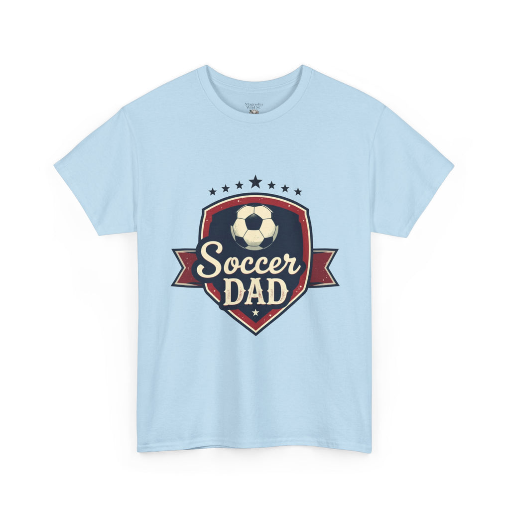 Retro Badge Style: The Vintage Soccer Dad Shield Tee - Magnolia Wild SC