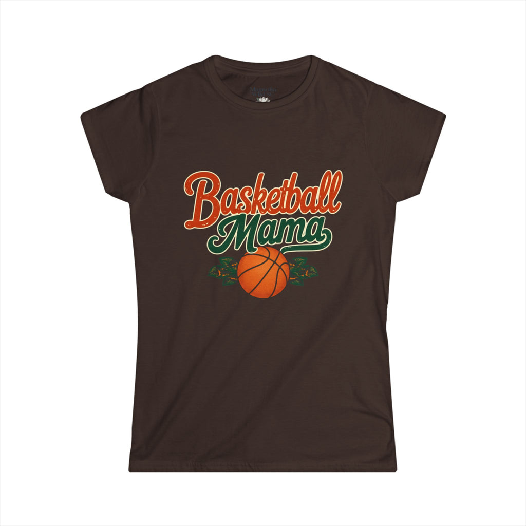 Vintage Inspired Basketball Mama Tee - Magnolia Wild SC
