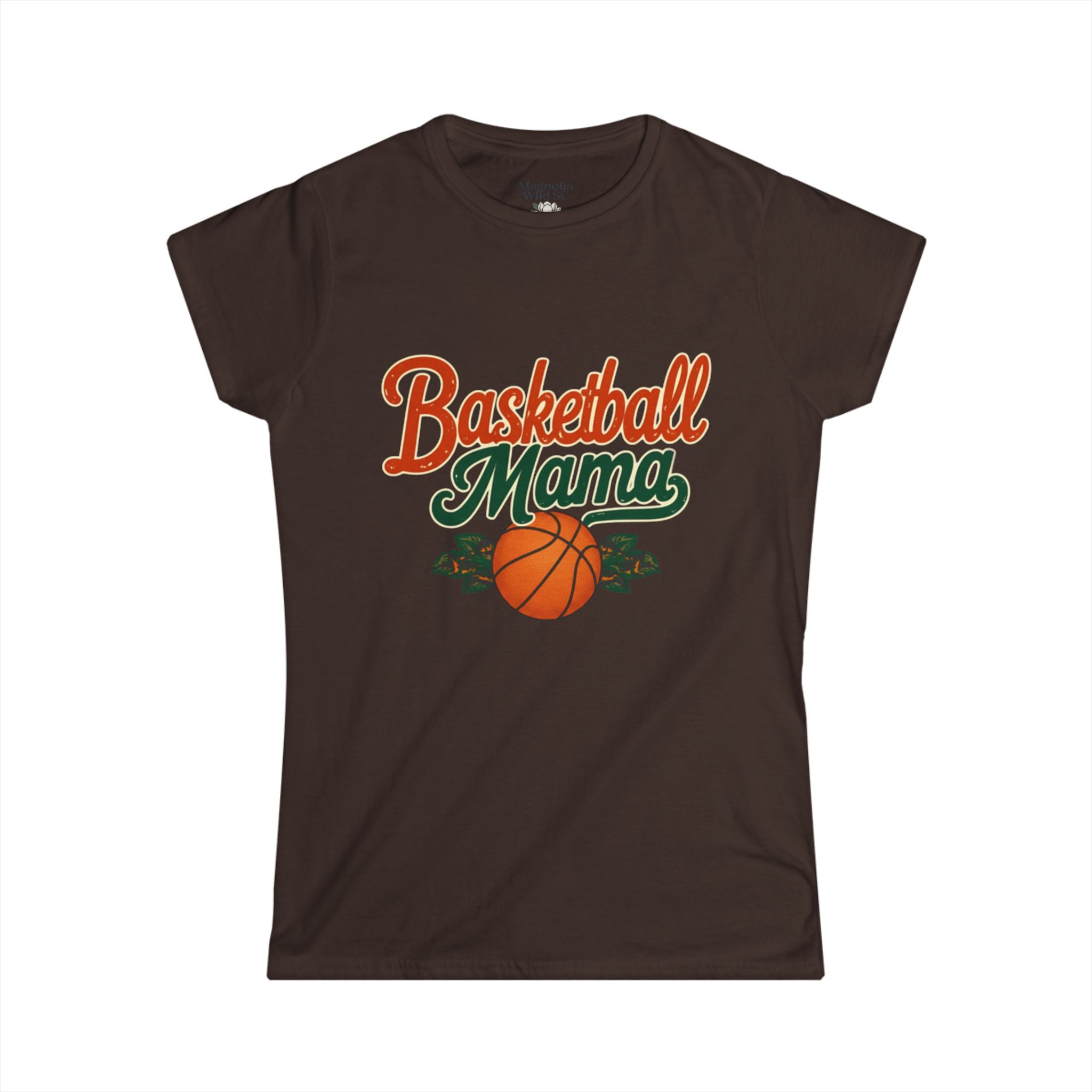 Vintage Inspired Basketball Mama Tee - Magnolia Wild SC
