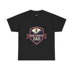 Retro Badge Style: The Vintage Cross Country Dad Shield Tee - Magnolia Wild SC