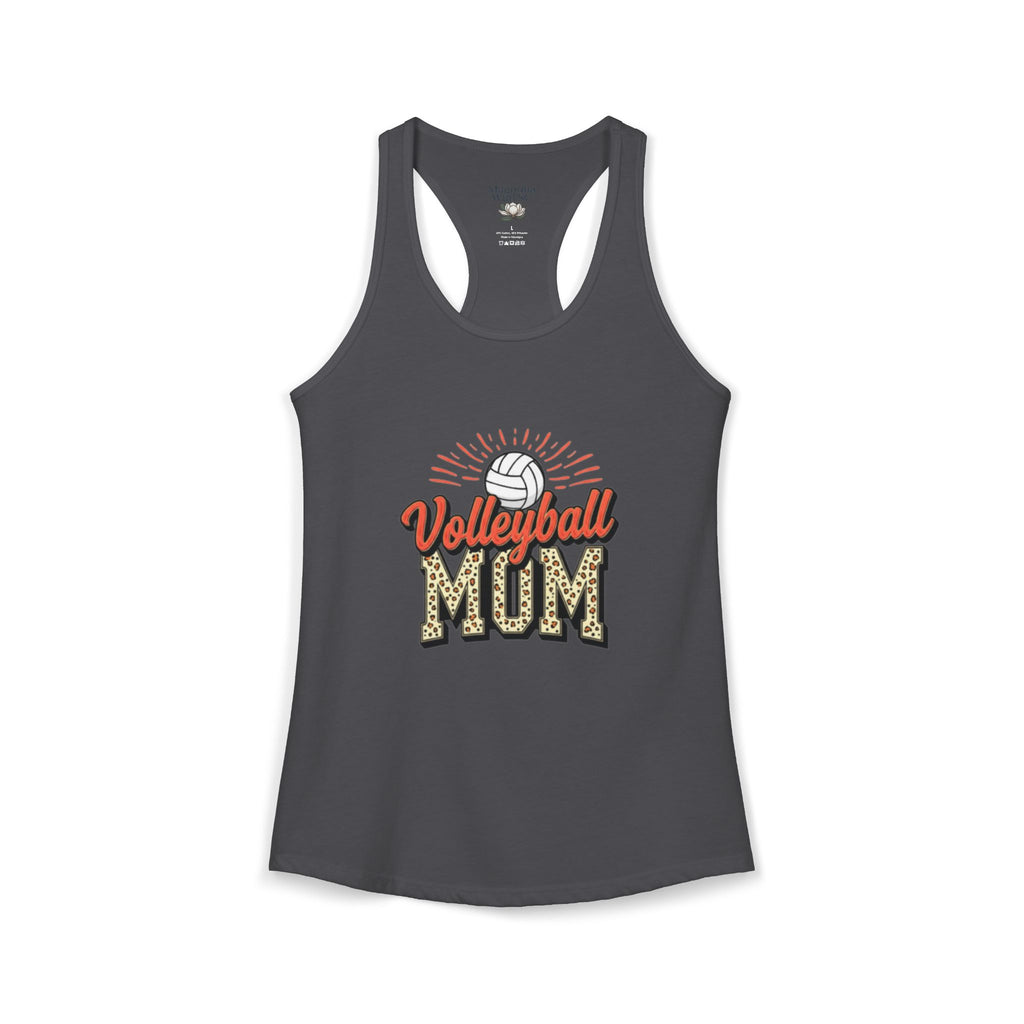 Volleyball Mom Racerback Tank – Personalized Name & Number Option | Lightweight Women’s Volleyball Tank Top - Magnolia Wild SC