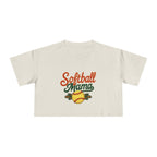 Softball Mama Crop Tee | Retro Softball Graphic, Mom Sports Top - Magnolia Wild SC