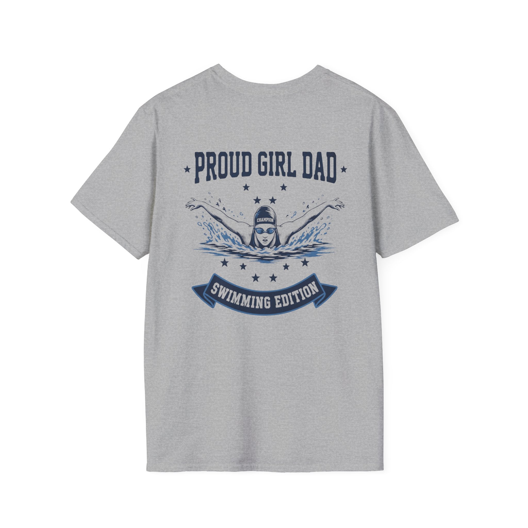 Proud Girl Dad Swim T-Shirt - Perfect Gift for Swim Dads - Magnolia Wild SC