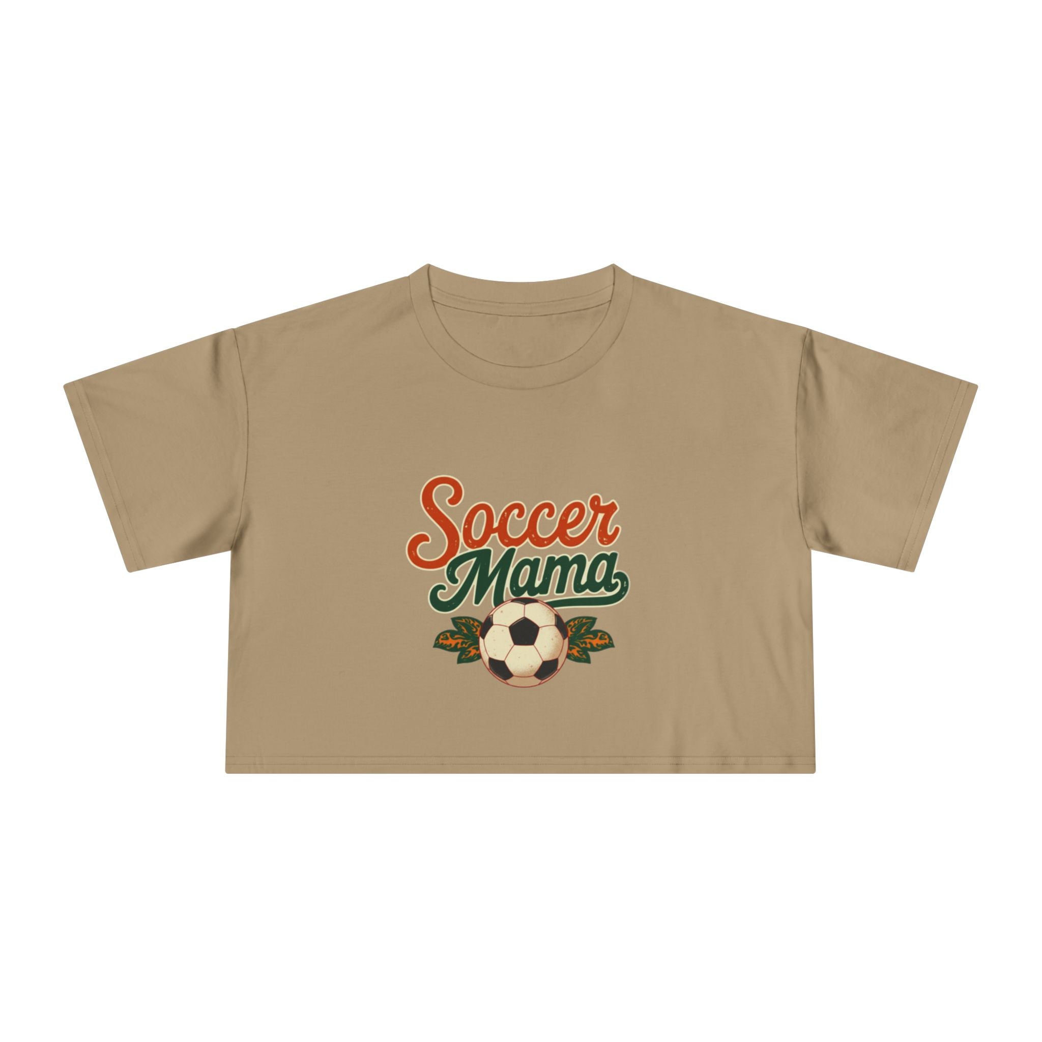 Soccer Mama Crop Tee | Retro Soccer Graphic, Mom Sports Top - Magnolia Wild SC