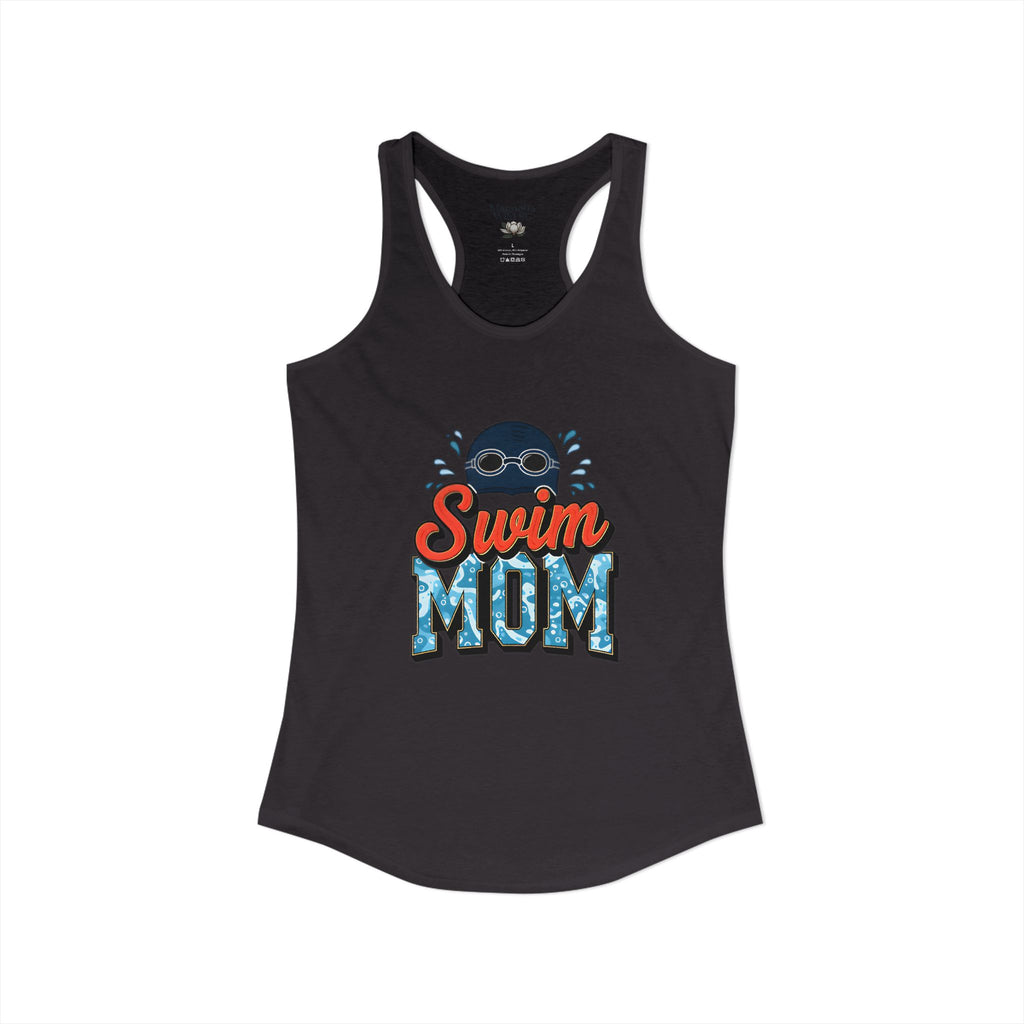 Swim Mom Racerback Tank – Personalized Name & Number Option | Lightweight Women’s Swim Tank Top - Magnolia Wild SC