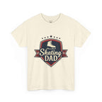 Retro Badge Style: The Vintage Figure Skating Dad Shield Tee