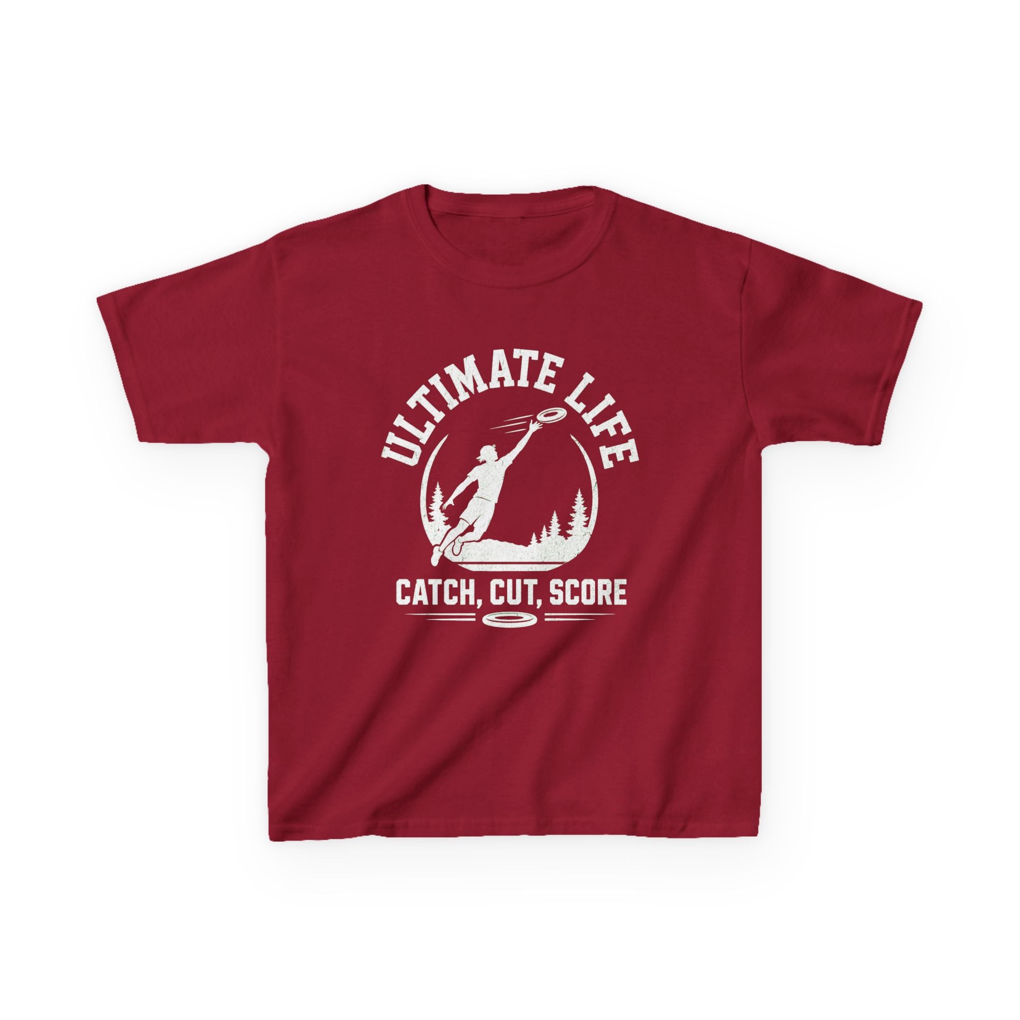Ultimate Life Kids Tee — “Catch, Cut, Score” Ultimate Frisbee Youth Shirt - Magnolia Wild SC