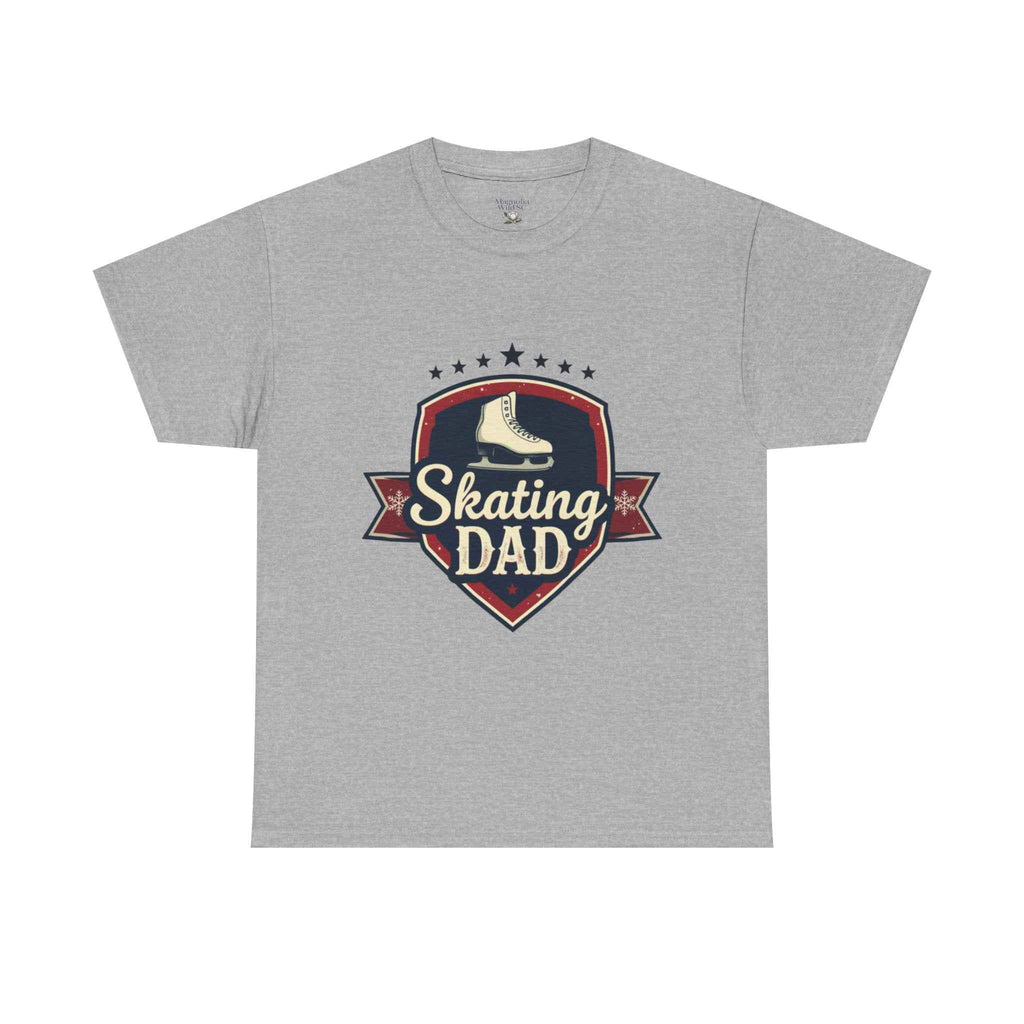 Retro Badge Style: The Vintage Figure Skating Dad Shield Tee