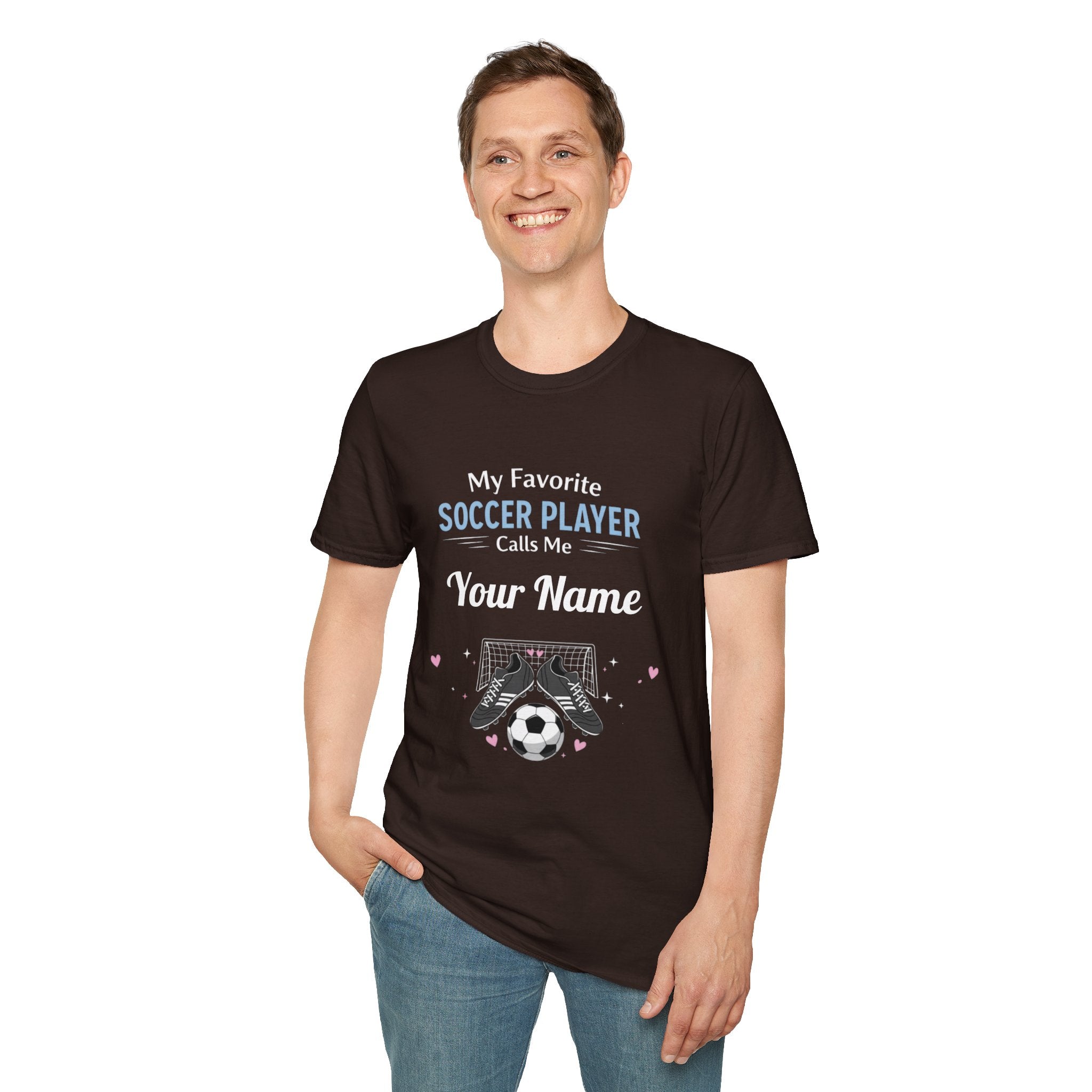 Personalized “My Favorite Soccer Player Calls Me” T-Shirt – Custom Name Soccer Tee - Magnolia Wild SC