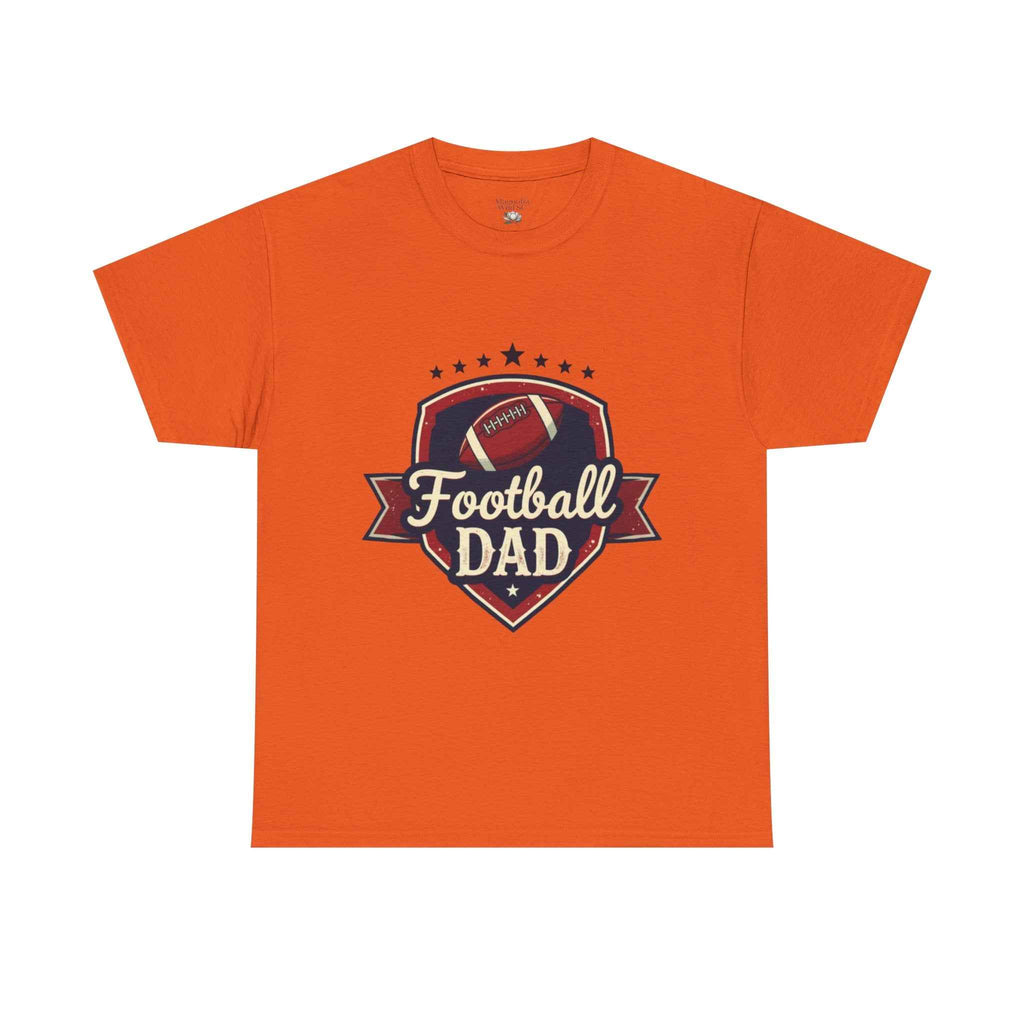 Retro Badge Style: The Vintage Football Dad Shield Tee