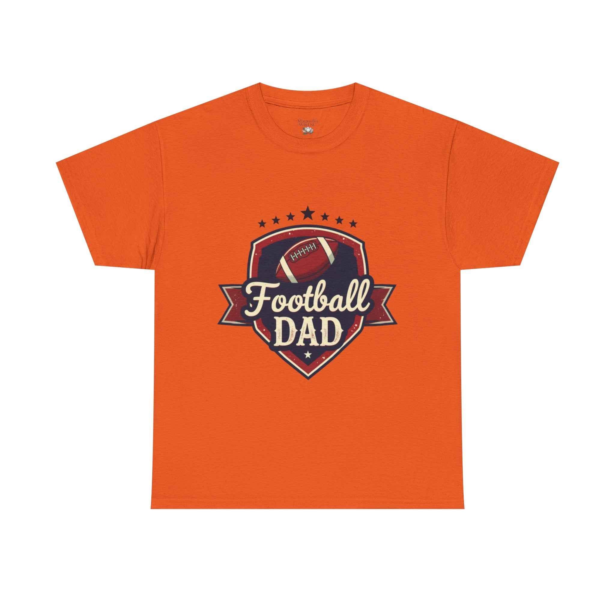 Retro Badge Style: The Vintage Football Dad Shield Tee
