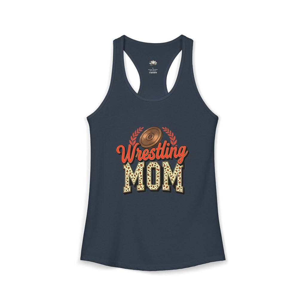 Wrestling Mom Racerback Tank – Personalized Name & Number Option | Lightweight Women’s Wrestling Tank Top - Magnolia Wild SC