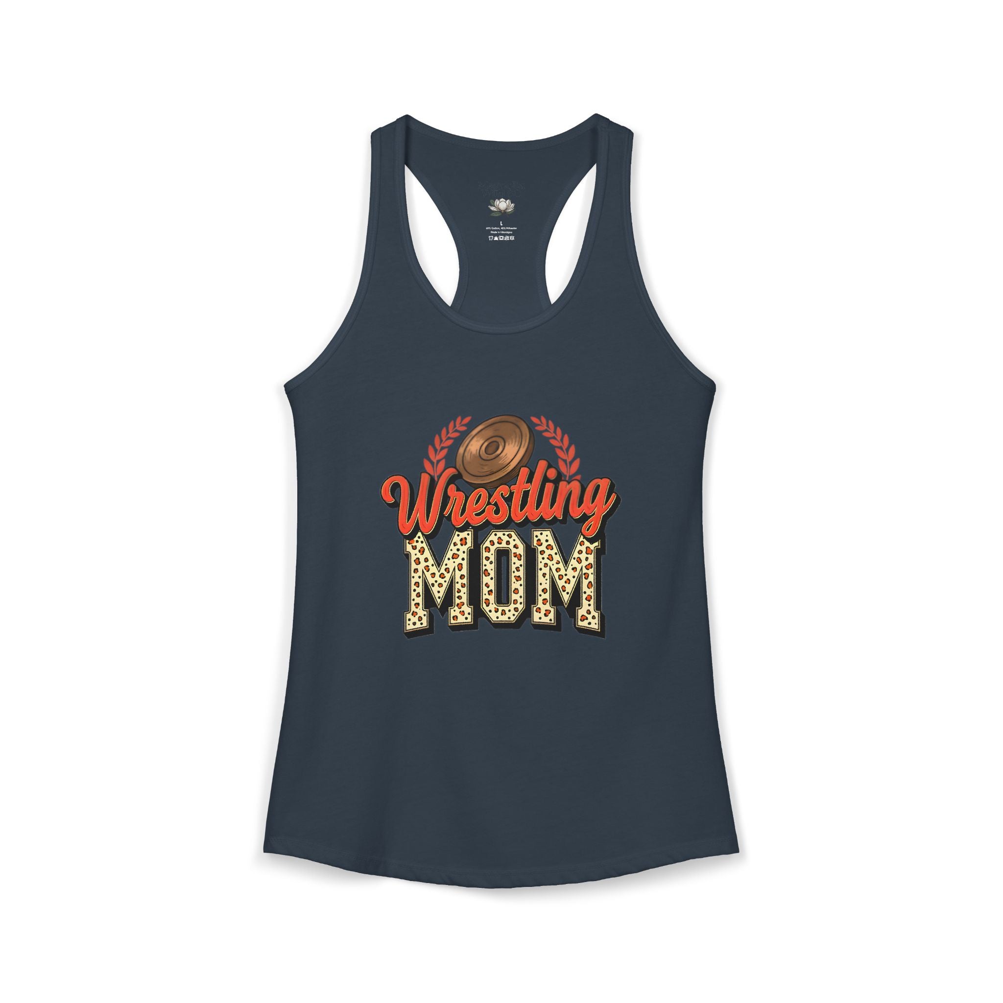 Wrestling Mom Racerback Tank – Personalized Name & Number Option | Lightweight Women’s Wrestling Tank Top - Magnolia Wild SC