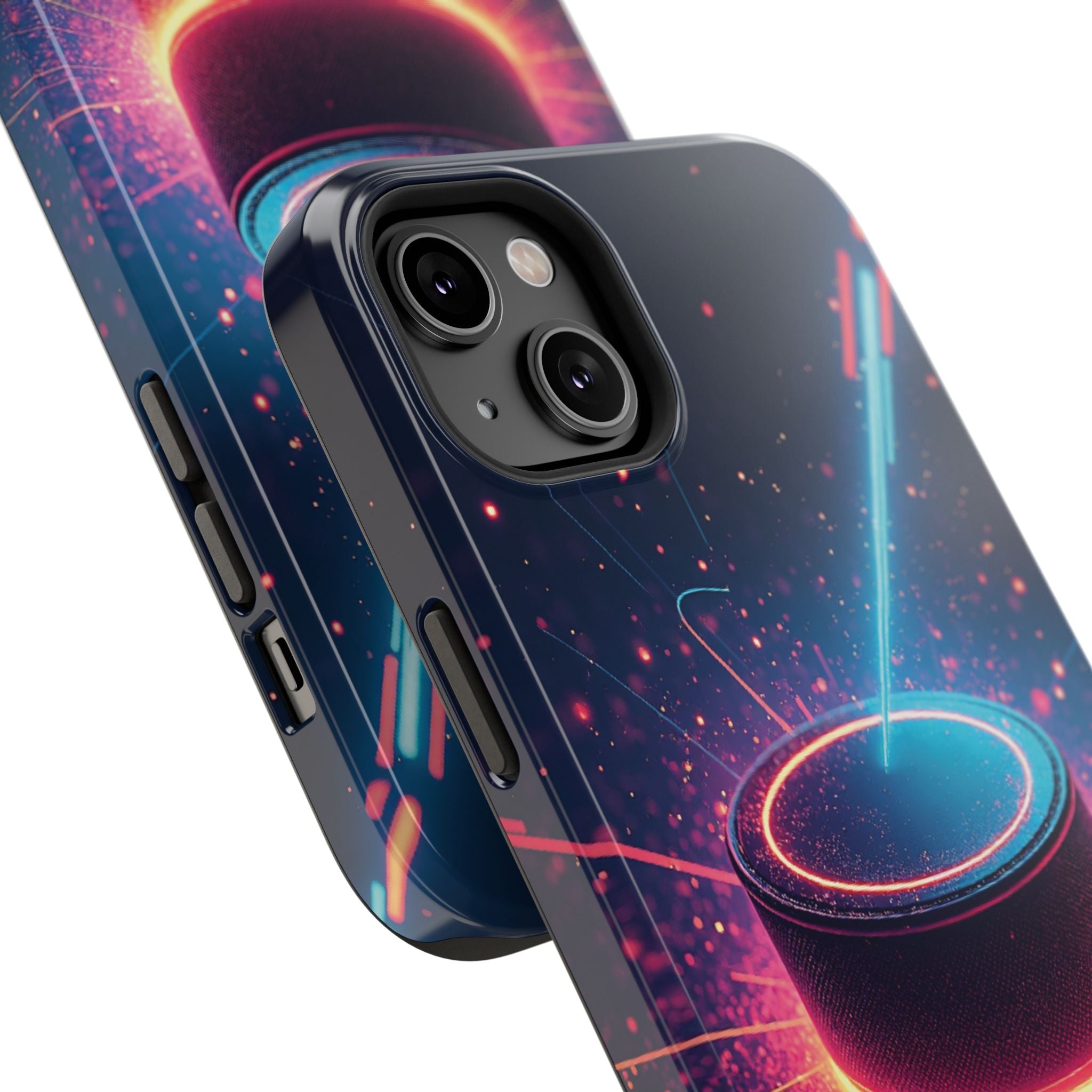 Neon Laser Hockey Puck Impact-Resistant Phone Case - Magnolia Wild SC