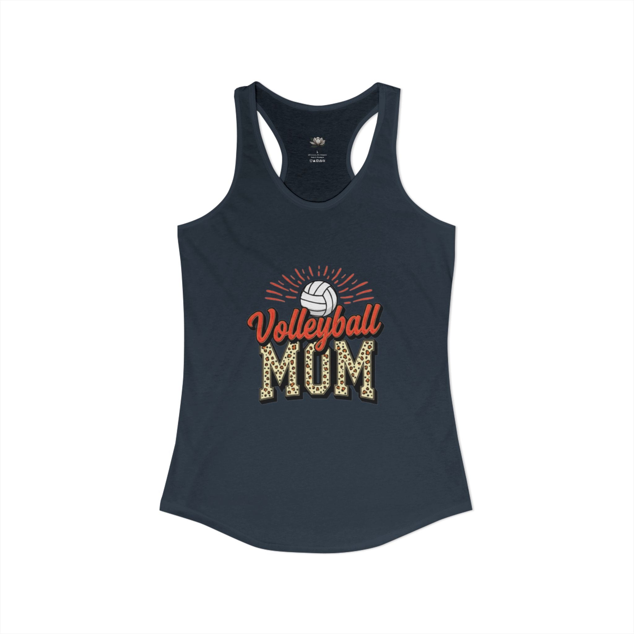 Volleyball Mom Racerback Tank – Personalized Name & Number Option | Lightweight Women’s Volleyball Tank Top - Magnolia Wild SC