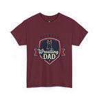 Retro Badge Style: The Vintage Wrestling Dad Shield Tee