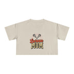 Lacrosse Mom Cheetah Print Women's Crop Tee - Magnolia Wild SC