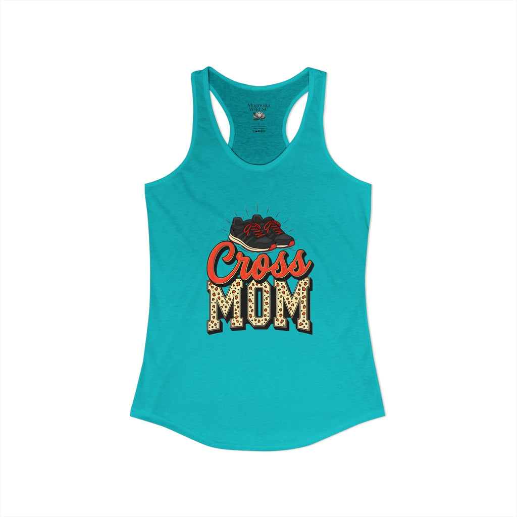 Mom Cross Country Mom Racerback Tank – Personalized Name & Number Option - Magnolia Wild SC