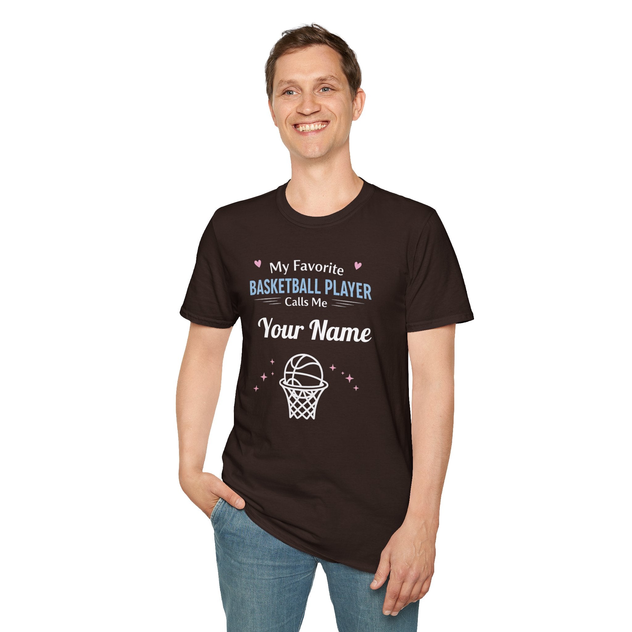 Personalized “My Favorite Basketball Player Calls Me” T-Shirt – Custom Name Basketball Tee - Magnolia Wild SC