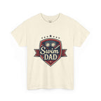 Retro Badge Style: The Vintage Swim Dad Shield Tee