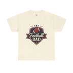 Retro Badge Style: The Vintage Football Dad Shield Tee