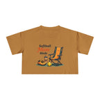 Softball Mom Mode Crop Tee - Magnolia Wild SC
