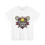 Retro Badge Style: The Vintage Tennis Dad Shield Tee