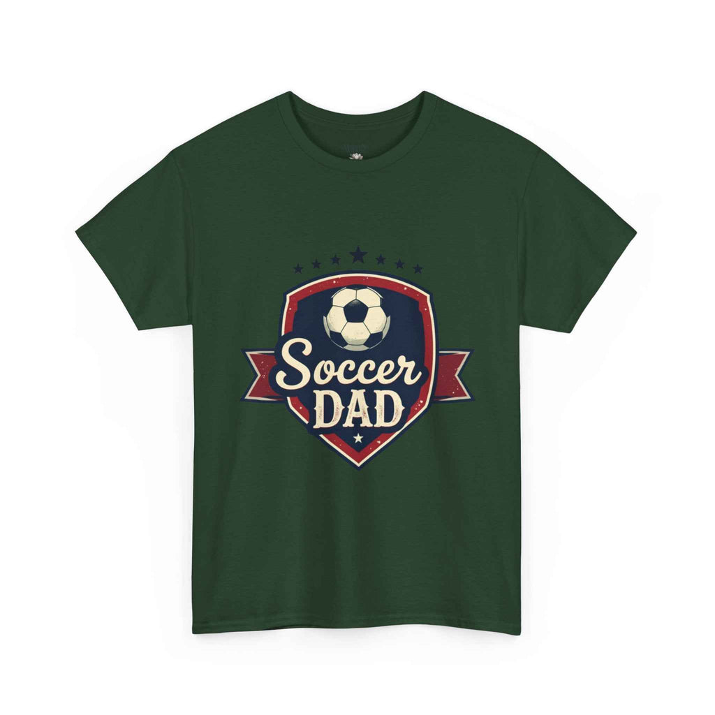 Retro Badge Style: The Vintage Soccer Dad Shield Tee