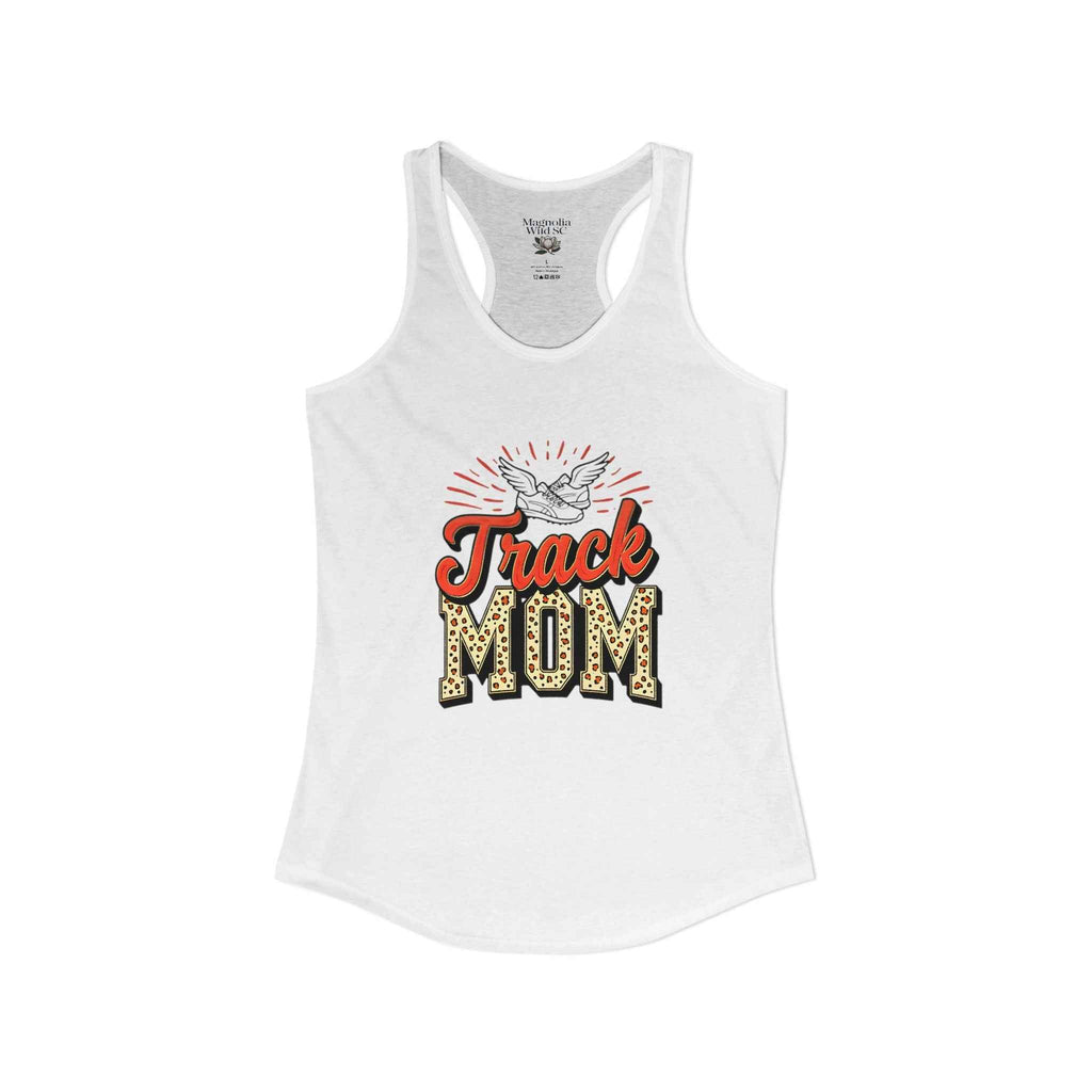 Track Mom Racerback Tank – Personalized Name & Number Option