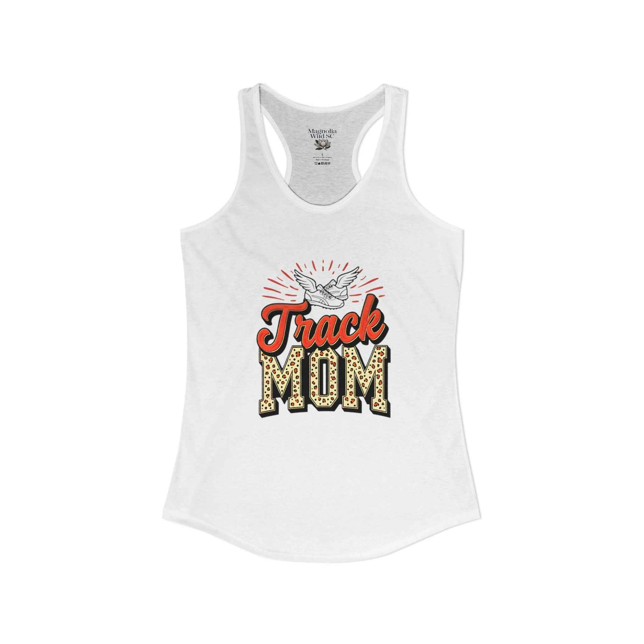 Track Mom Racerback Tank – Personalized Name & Number Option