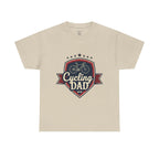 Retro Badge Style: The Vintage Cycling Dad Shield Tee - Magnolia Wild SC
