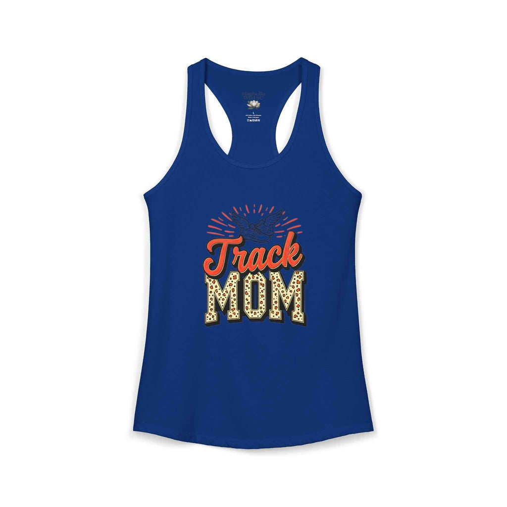 Track Mom Racerback Tank – Personalized Name & Number Option