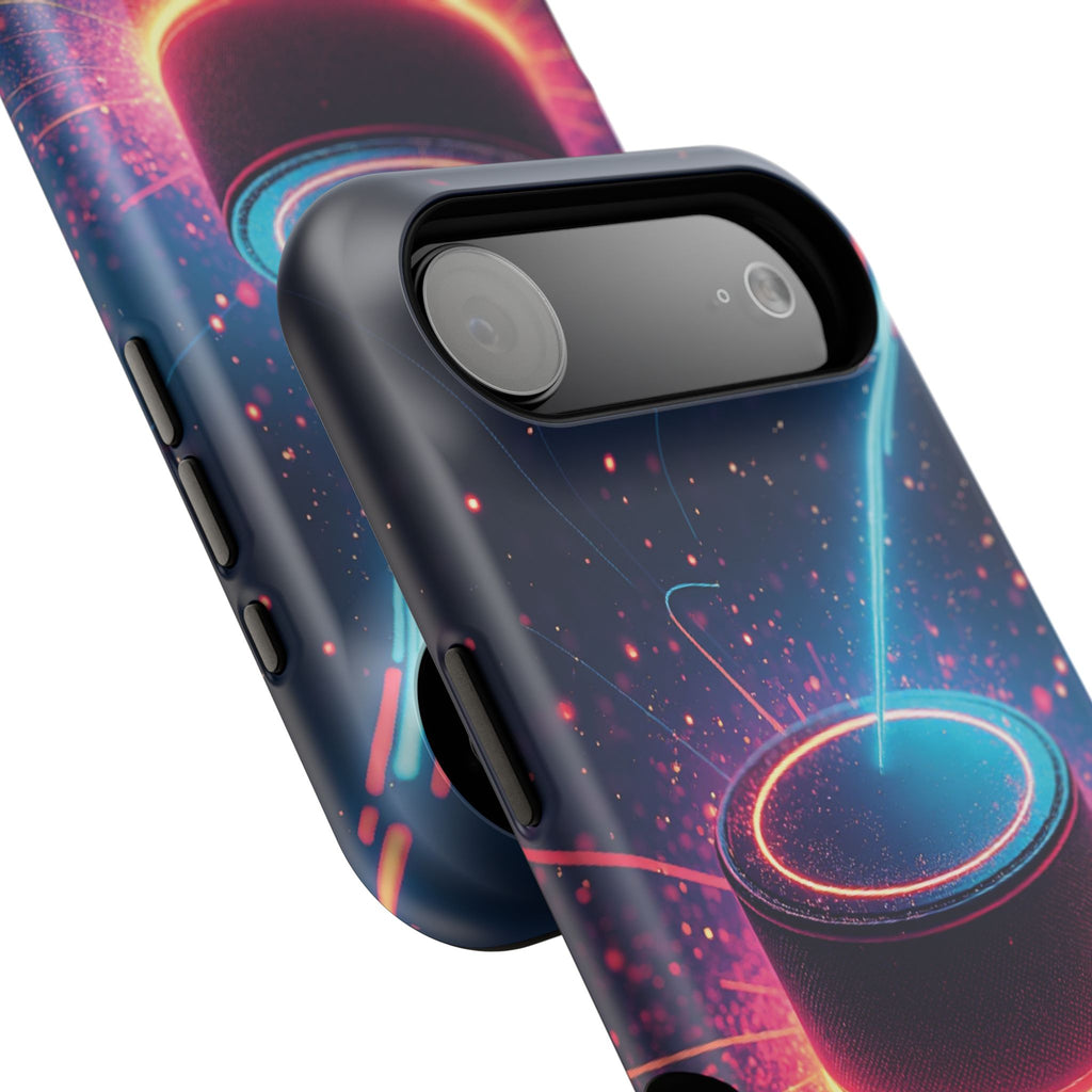 Neon Laser Hockey Puck Impact-Resistant Phone Case - Magnolia Wild SC