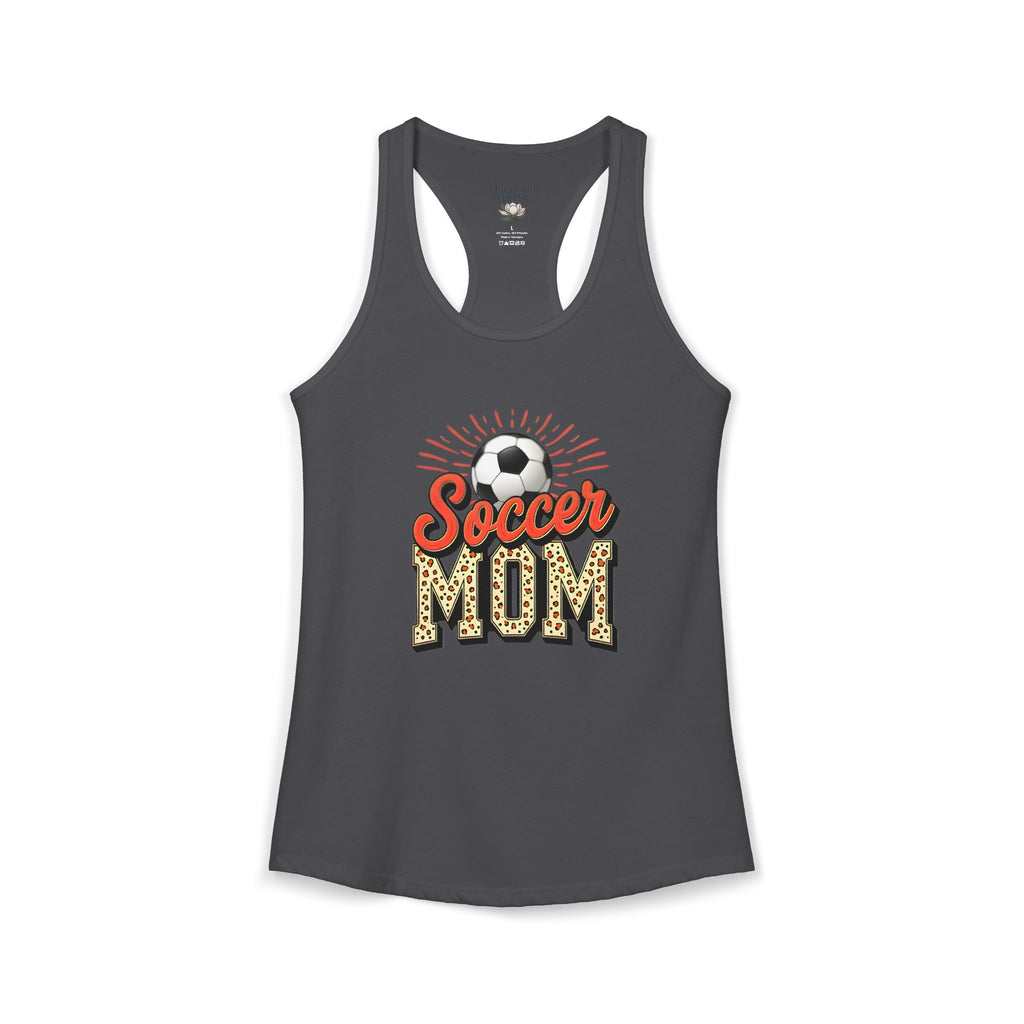 Soccer Mom Racerback Tank – Personalized Name & Number Option | Lightweight Women’s Soccer Tank Top - Magnolia Wild SC