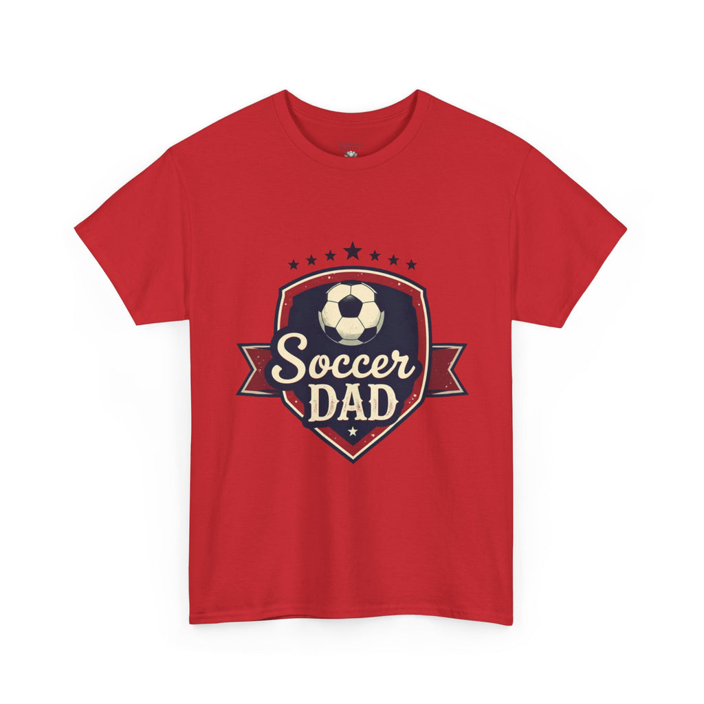 Retro Badge Style: The Vintage Soccer Dad Shield Tee - Magnolia Wild SC