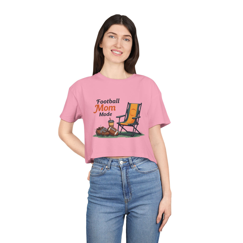 Football Mom Mode Crop Tee - Magnolia Wild SC