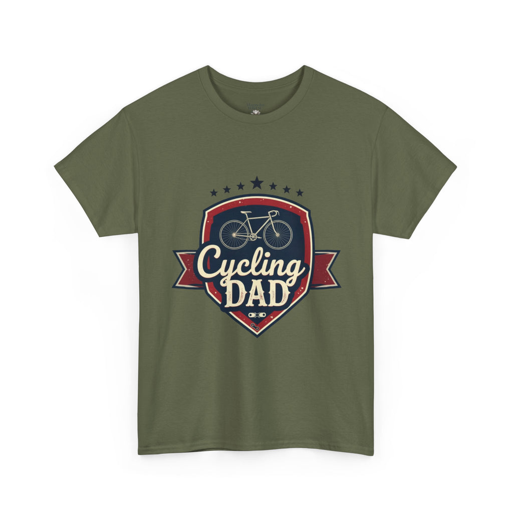 Retro Badge Style: The Vintage Cycling Dad Shield Tee - Magnolia Wild SC
