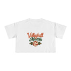 Volleyball Mama Crop Tee | Retro Volleyball Graphic, Mom Sports Top - Magnolia Wild SC