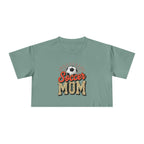 Soccer Mom Cheetah Print Women's Crop Tee