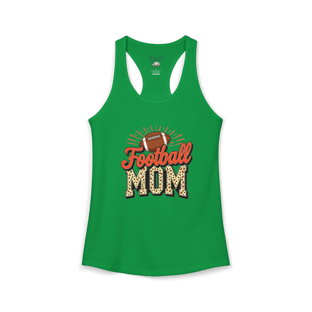 Football Mom Racerback Tank – Personalized Name & Number Option | Lightweight Women’s Football Tank Top - Magnolia Wild SC